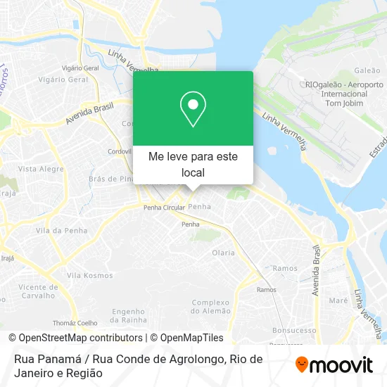 Rua Panamá / Rua Conde de Agrolongo mapa