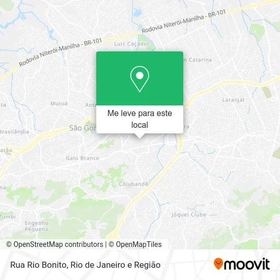 Rua Rio Bonito mapa