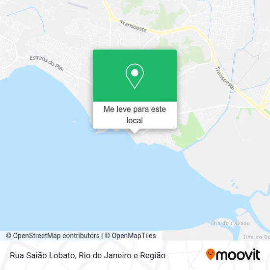 Rua Saião Lobato mapa