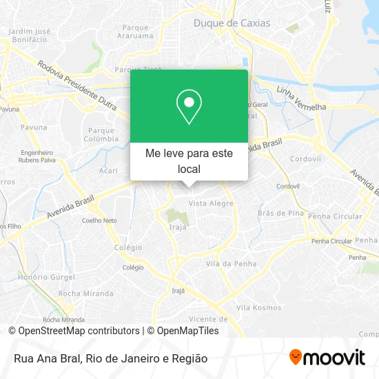 Rua Ana Bral mapa