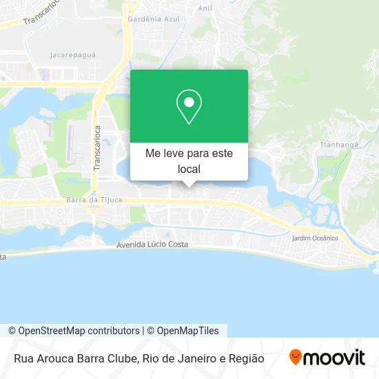Rua Arouca Barra Clube mapa
