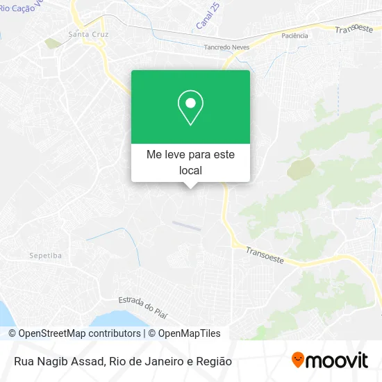 Rua Nagib Assad mapa