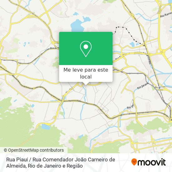 Rua Piauí / Rua Comendador João Carneiro de Almeida mapa