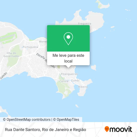 Rua Dante Santoro mapa