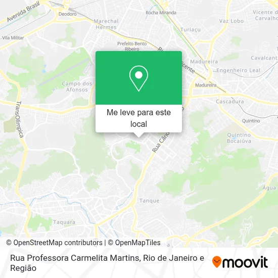 Rua Professora Carmelita Martins mapa