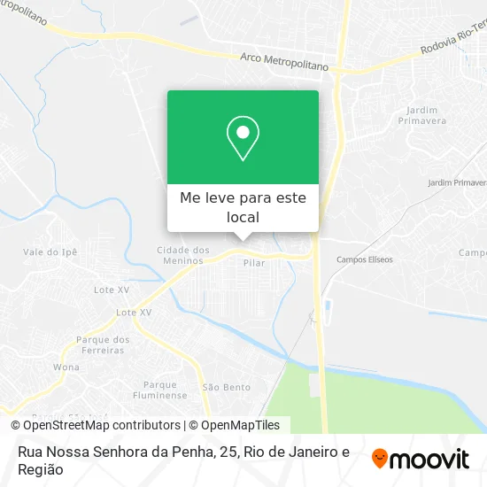 Rua Nossa Senhora da Penha, 25 mapa