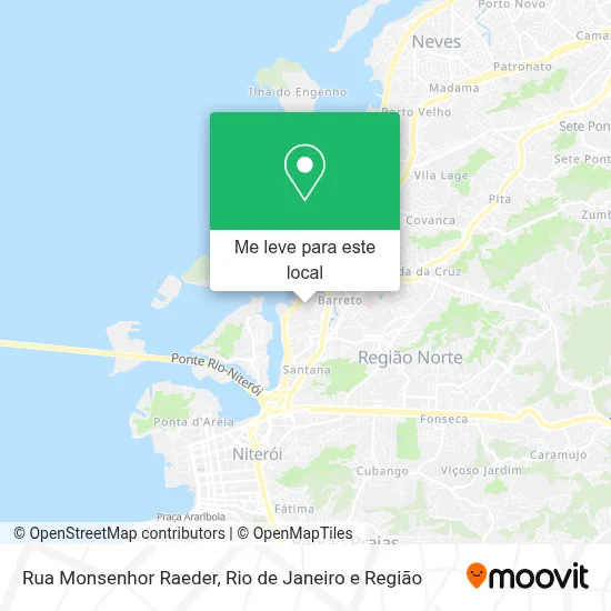 Rua Monsenhor Raeder mapa