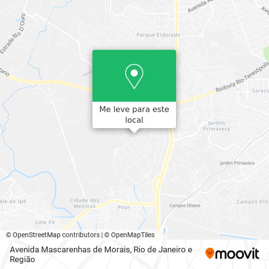 Avenida Mascarenhas de Morais mapa