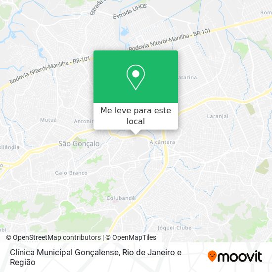 Clínica Municipal Gonçalense mapa