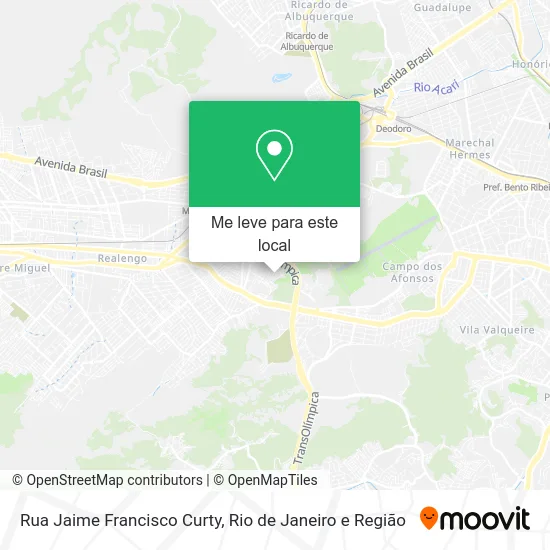 Rua Jaime Francisco Curty mapa
