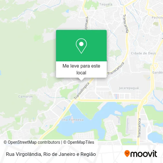 Rua Virgolândia mapa