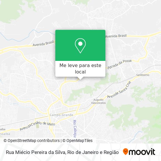 Rua Miécio Pereira da Silva mapa