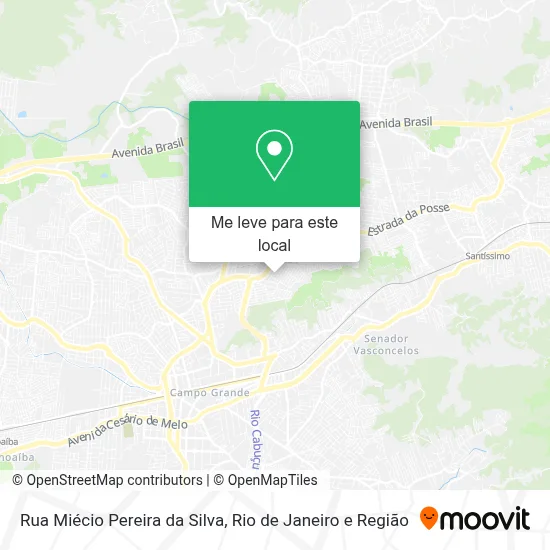 Rua Miécio Pereira da Silva mapa