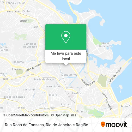Rua Rosa da Fonseca mapa
