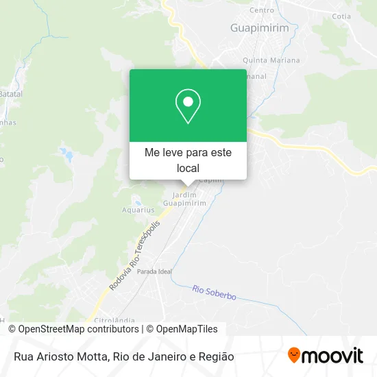 Rua Ariosto Motta mapa