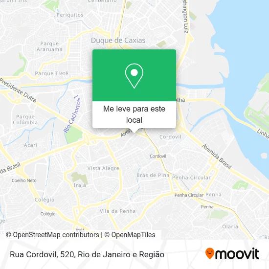 Rua Cordovil, 520 mapa