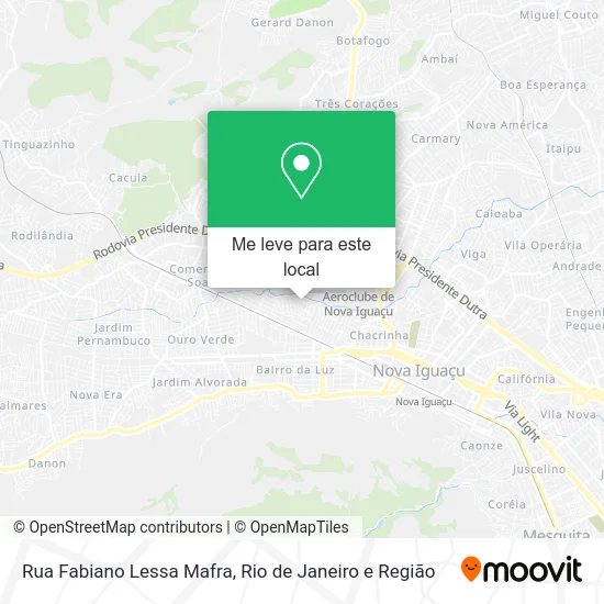 Rua Fabiano Lessa Mafra mapa