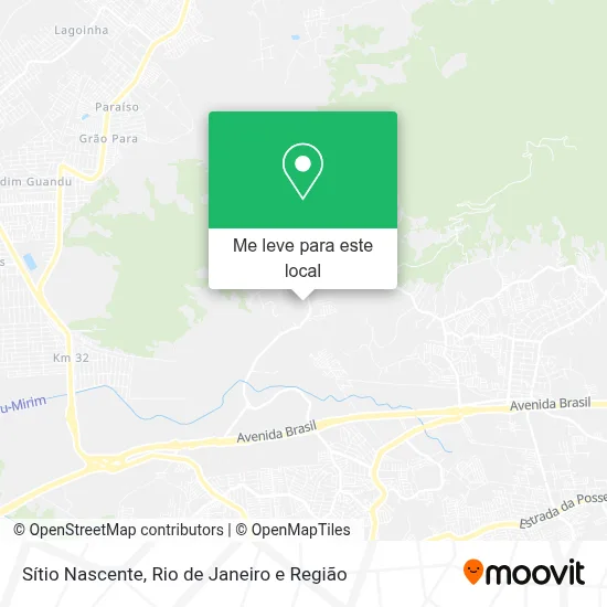 Sítio Nascente mapa