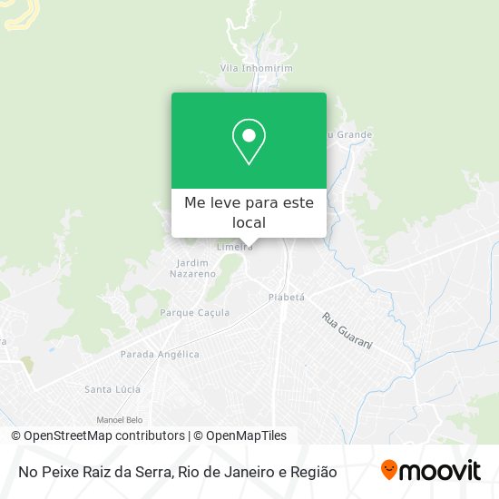 No Peixe Raiz da Serra mapa