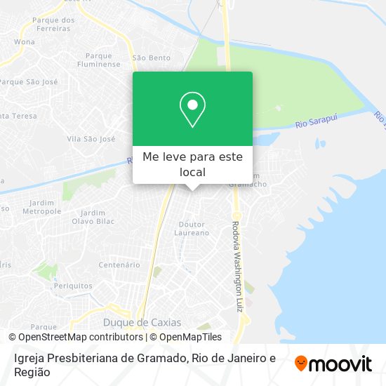 Igreja Presbiteriana de Gramado mapa