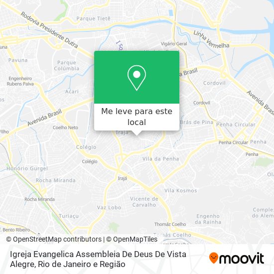 Igreja Evangelica Assembleia De Deus De Vista Alegre mapa