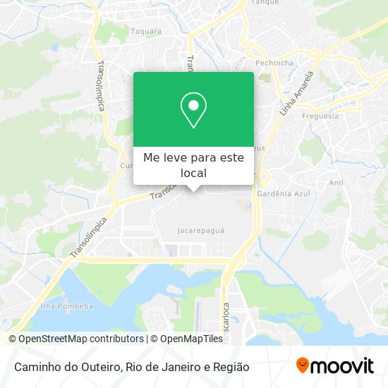 Caminho do Outeiro mapa