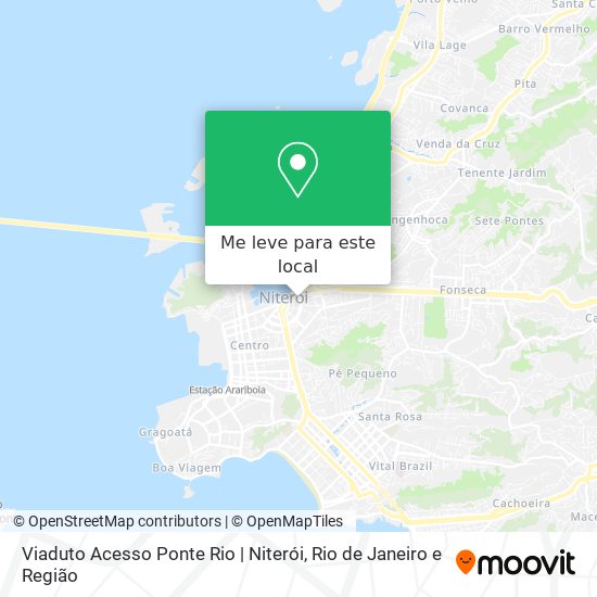 Viaduto Acesso Ponte Rio | Niterói mapa