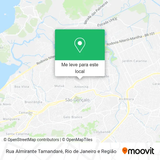 Rua Almirante Tamandaré mapa