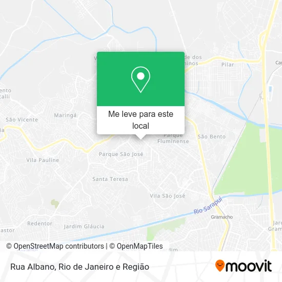 Rua Albano mapa