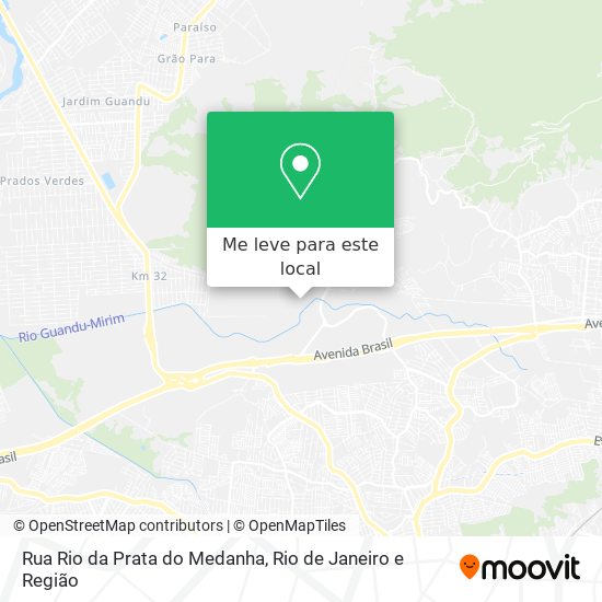 Rua Rio da Prata do Medanha mapa
