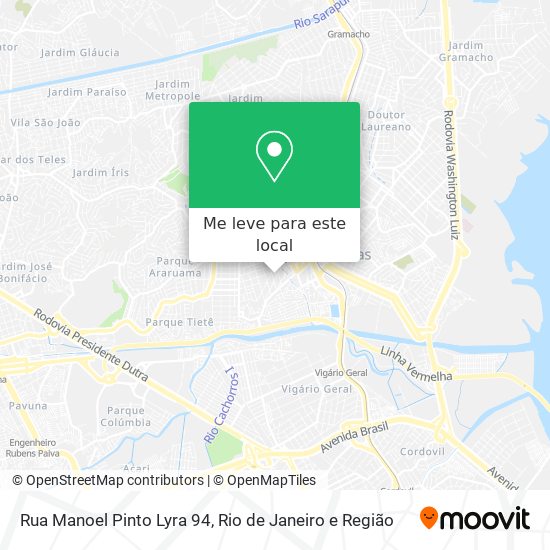 Rua Manoel Pinto Lyra 94 mapa