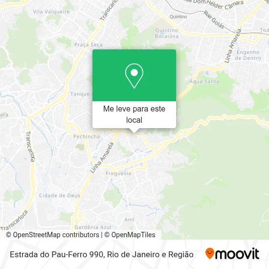 Estrada do Pau-Ferro 990 mapa