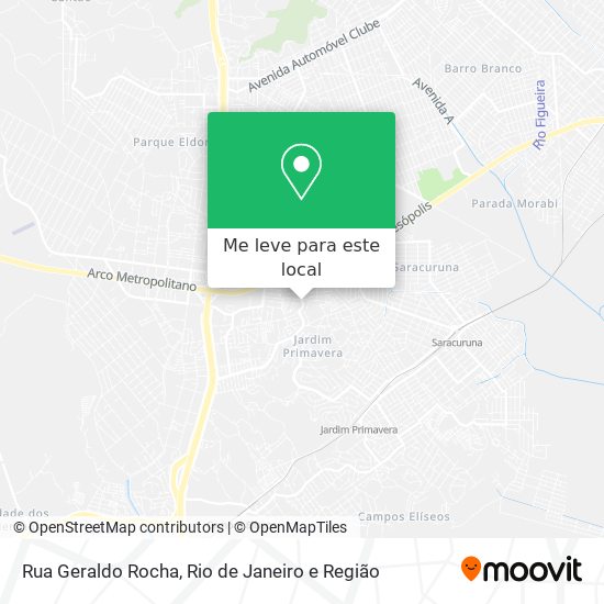 Rua Geraldo Rocha mapa