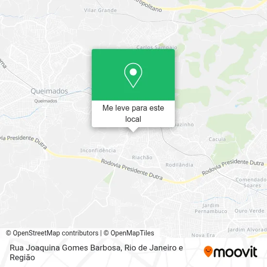 Rua Joaquina Gomes Barbosa mapa