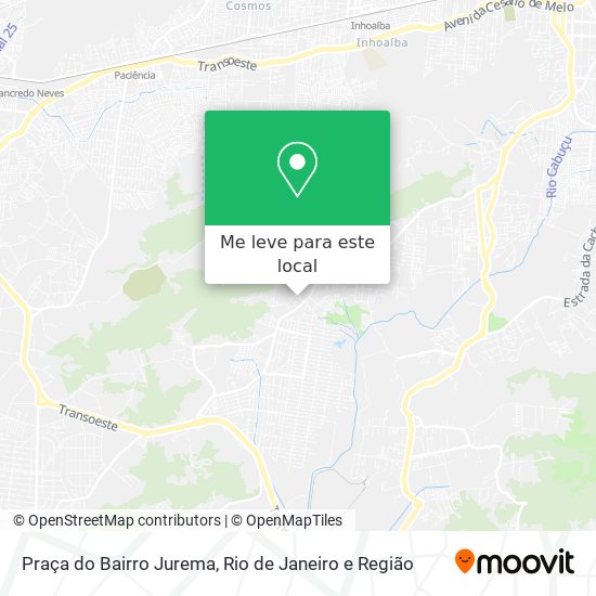 Praça do Bairro Jurema mapa