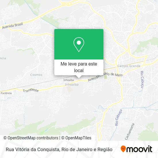 Rua Vitória da Conquista mapa