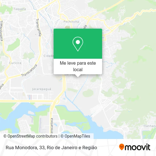 Rua Monodora, 33 mapa