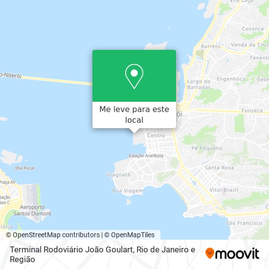 Terminal Rodoviário João Goulart mapa