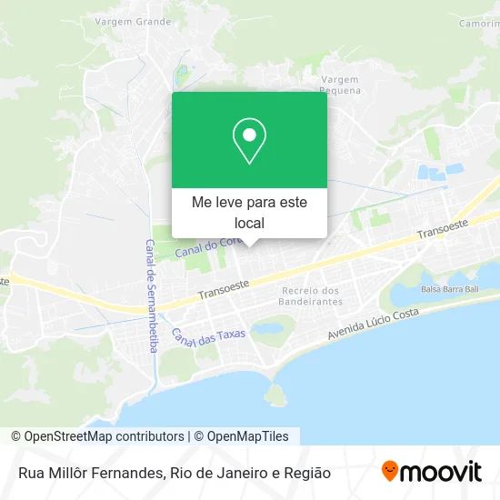 Rua Millôr Fernandes mapa