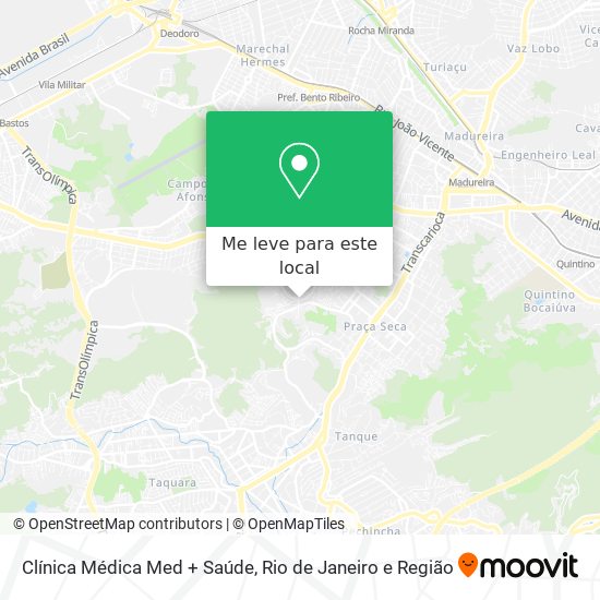 Clínica Médica Med + Saúde mapa