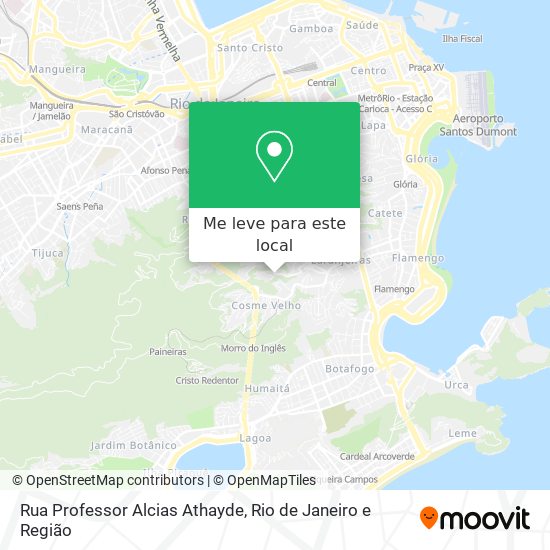 Rua Professor Alcias Athayde mapa