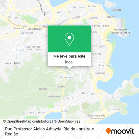 Rua Professor Alcias Athayde mapa