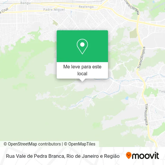 Rua Vale de Pedra Branca mapa
