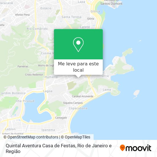 Quintal Aventura Casa de Festas mapa