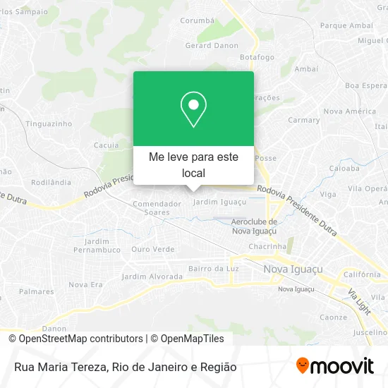 Rua Maria Tereza mapa