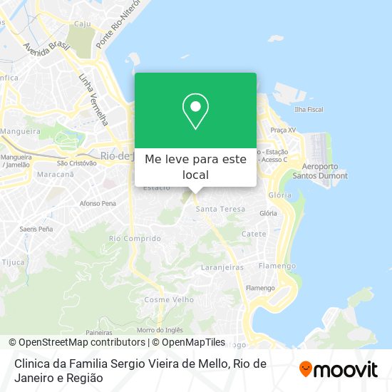 Clinica da Familia Sergio Vieira de Mello mapa