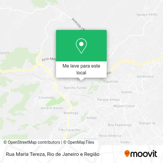 Rua Maria Tereza mapa