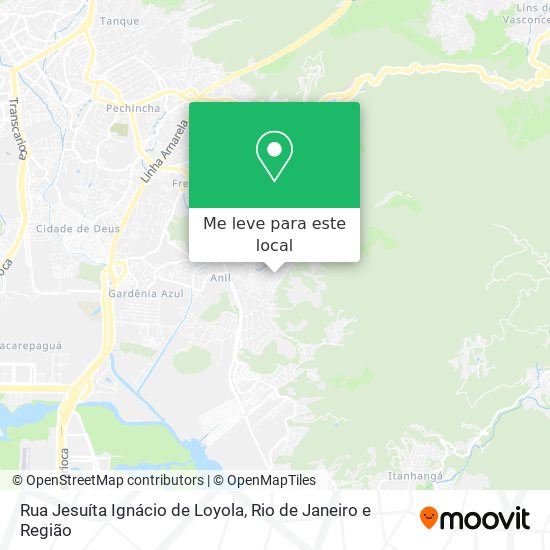 Rua Jesuíta Ignácio de Loyola mapa