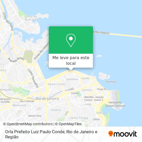 Orla Prefeito Luiz Paulo Conde mapa