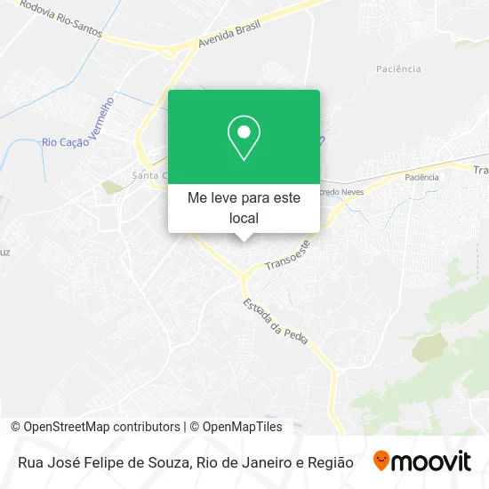 Rua José Felipe de Souza mapa